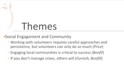 woking with communities does not work